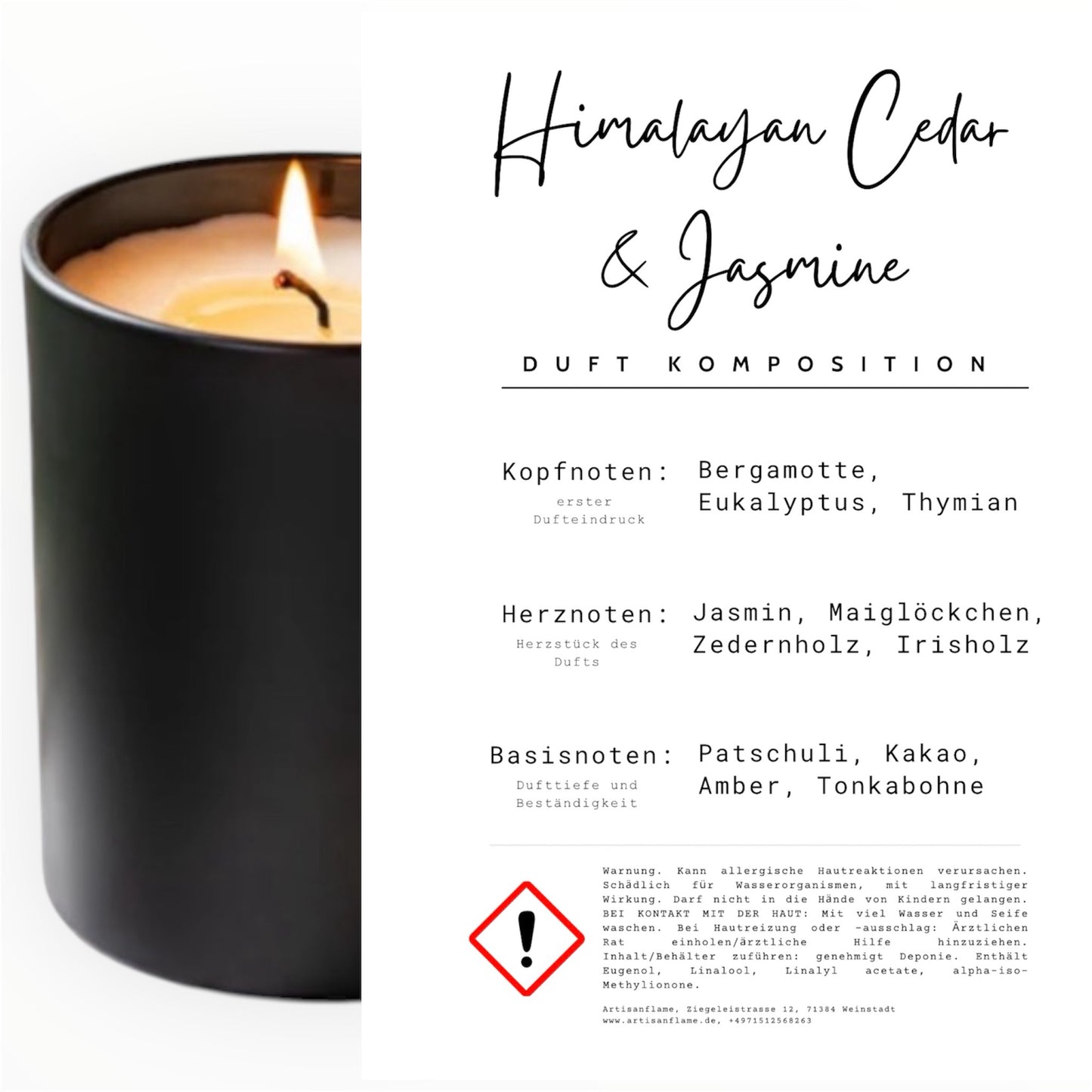 100% Sojakerze mit Auswahl an Duftvarianten ab 50ML