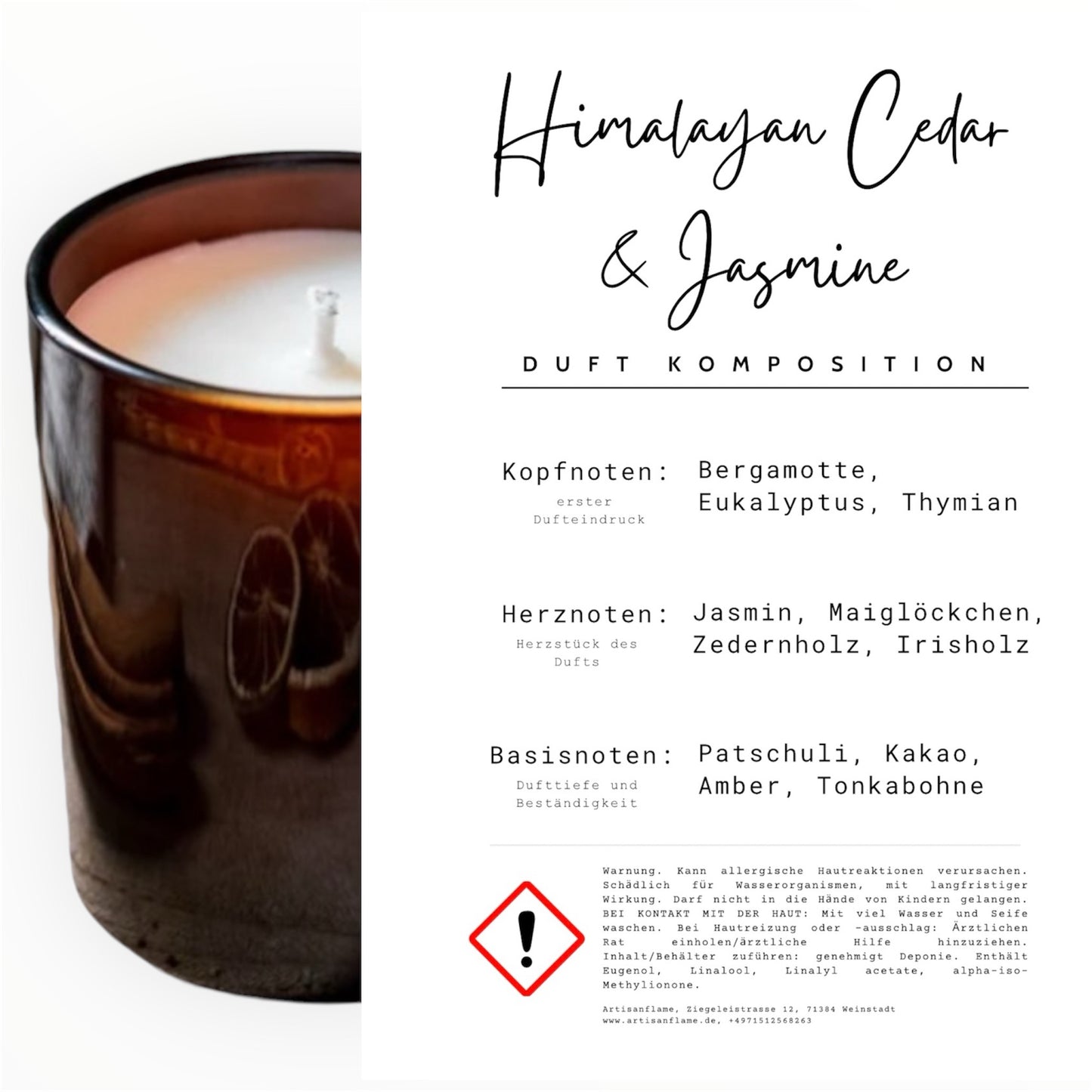 100% Sojakerze mit Auswahl an Duftvarianten ab 50ML