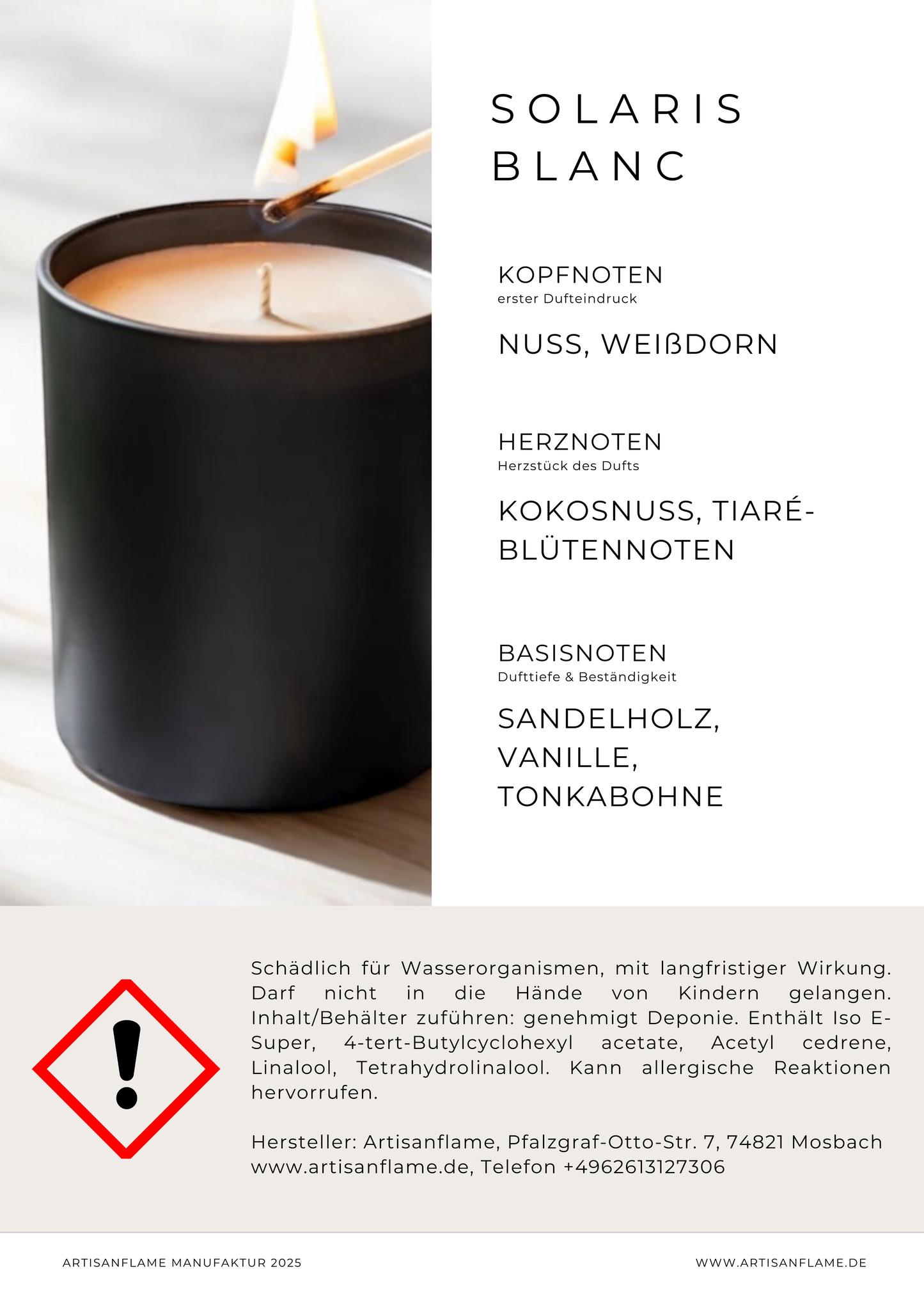 100% Sojakerze mit Auswahl an Duftvarianten ab 50ML