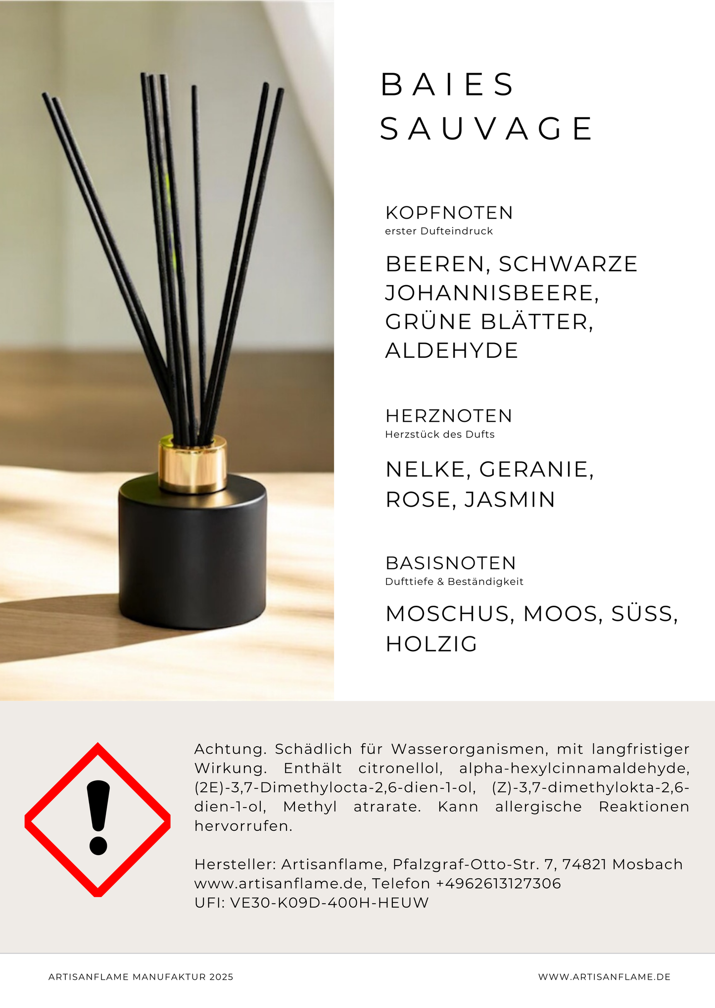 100% veganes Augeo Diffuser mit Auswahl an Duftvarianten in 100ML