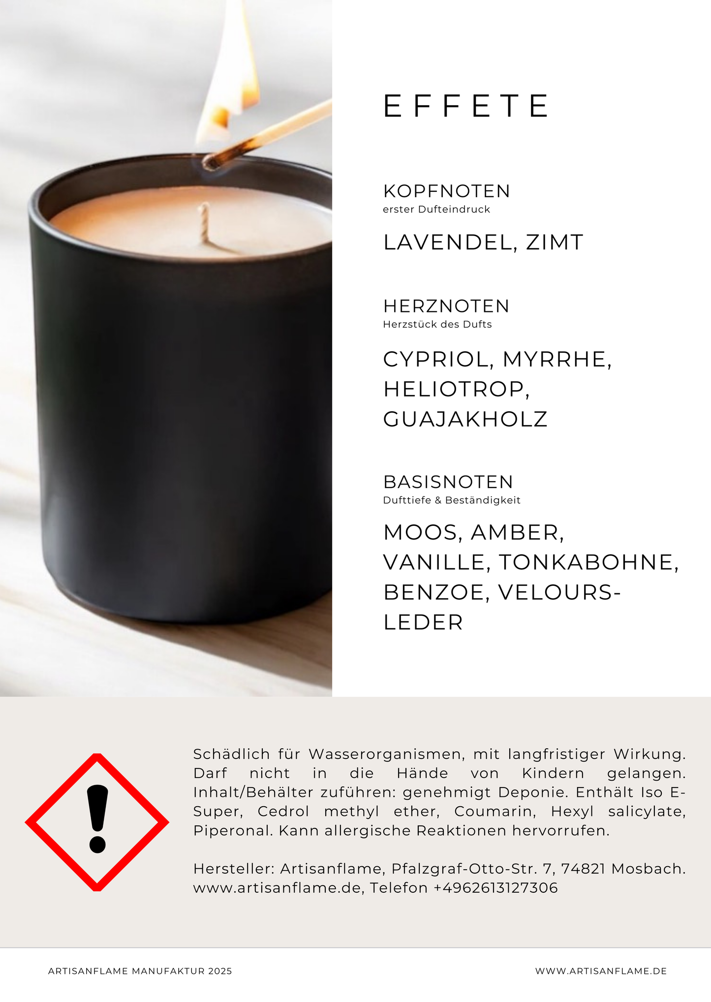 100% Sojakerze mit Auswahl an Duftvarianten ab 50ML