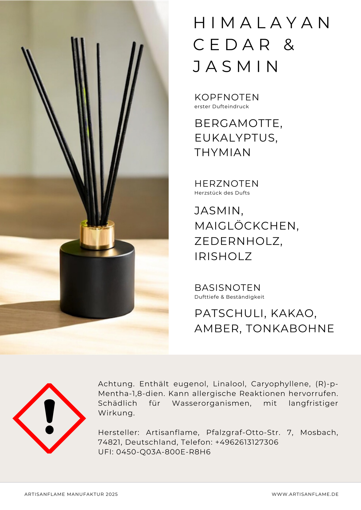 100% veganes Augeo Diffuser mit Auswahl an Duftvarianten in 100ML