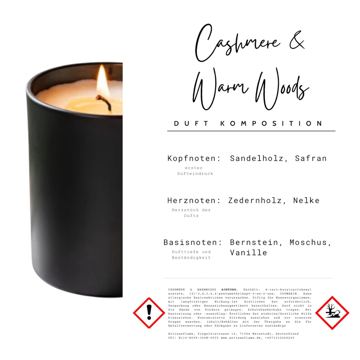 100% Sojakerze mit Auswahl an Duftvarianten ab 50ML